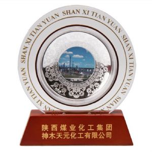开业庆典纪念品 开业典礼纪念品 水晶镶嵌银币摆件