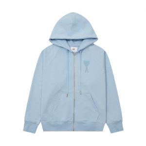 一手货源批发AMI爱心形马卡龙爱心刺绣卫衣外套高品质版本一件代发