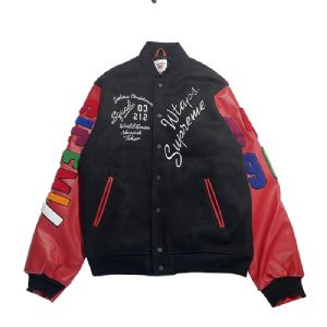 Supreme联名Wtaps Varsity 王以太同款棒球外套