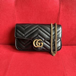 高档包包哪里买有保障, Marmont系列女士链条斜挎包子母包