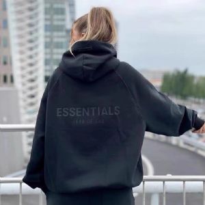 *过验 FOG ESSENTIALS复线后背压胶字母卫衣帽衫