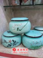 定做陶瓷茶叶罐 普洱红茶绿茶包装陶瓷罐 储存陶瓷罐子厂家