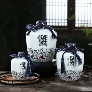 大师级酒罐陶瓷酒瓶1/3/5斤 白酒包装陶瓷酒瓶定制厂