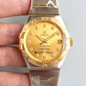 复.刻精高fang一比.一欧.米茄碟飞双鹰星座系列机械男士腕表