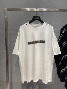 BALEN巴黎 世家 爆款外星人印花可乐海浪模糊字母印花代购质量