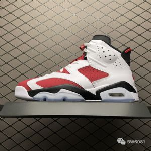 耐克Jordan乔丹AJ6代中帮篮球鞋胭脂红CT8529-106